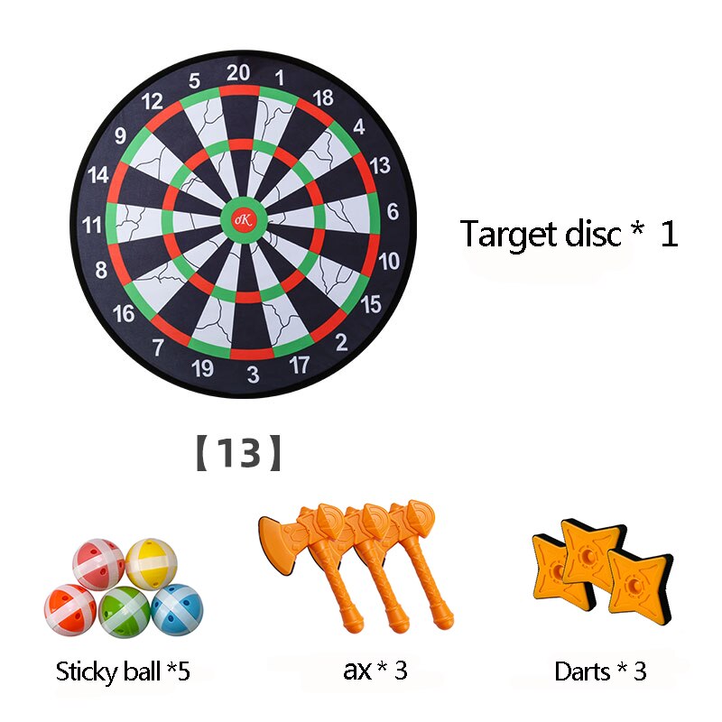 Cloth Dartboard Sets Kids Toys Safety Sticky Ball Target Darts Toy Children's Target Toy Safety Game Children Dart Toys: 19