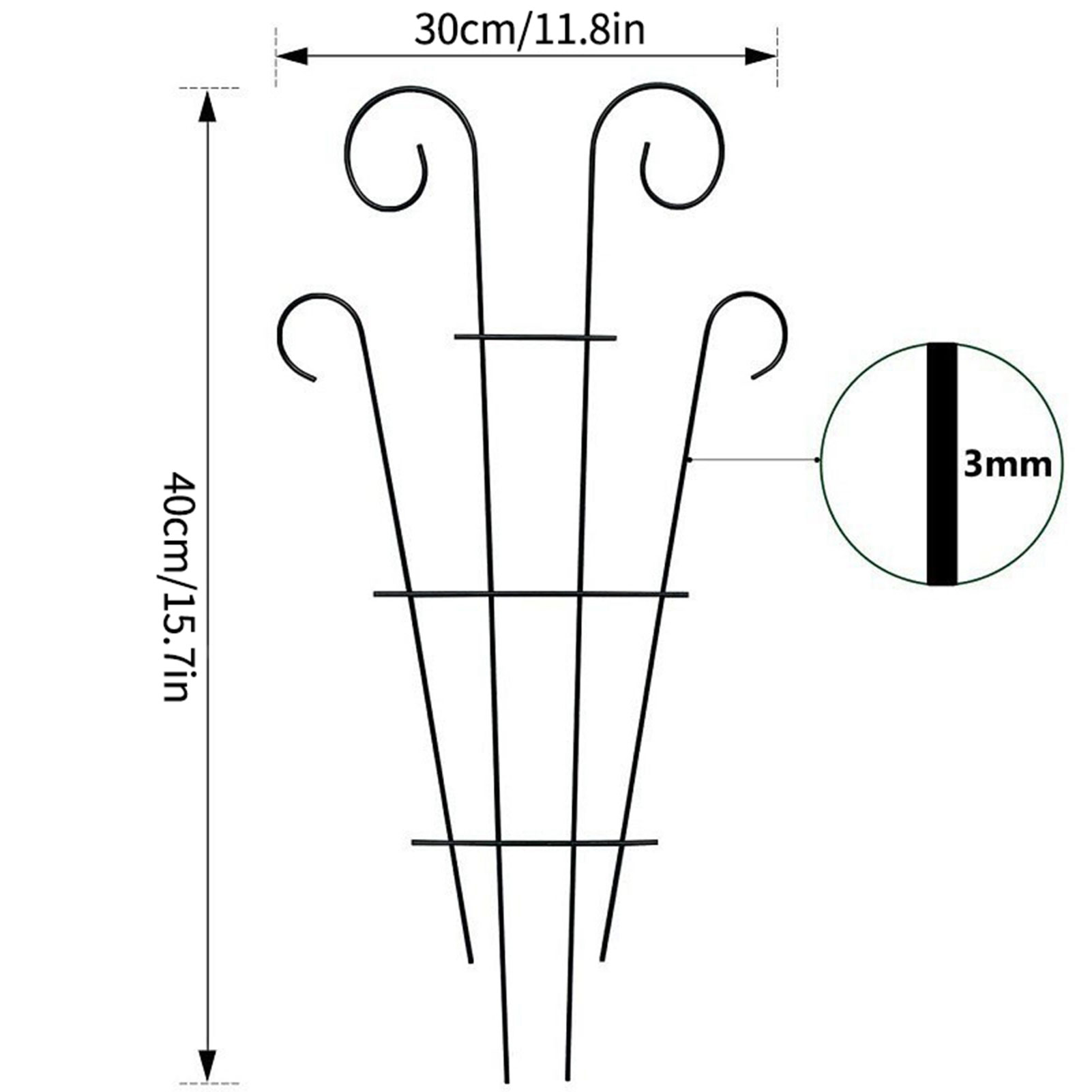 Klimplant Trellis Plant Ondersteuning Tuin Staak Stand Klimrek Ijzeren Bloem Trellis Frame Standhouder Tuin Decor: Blauw