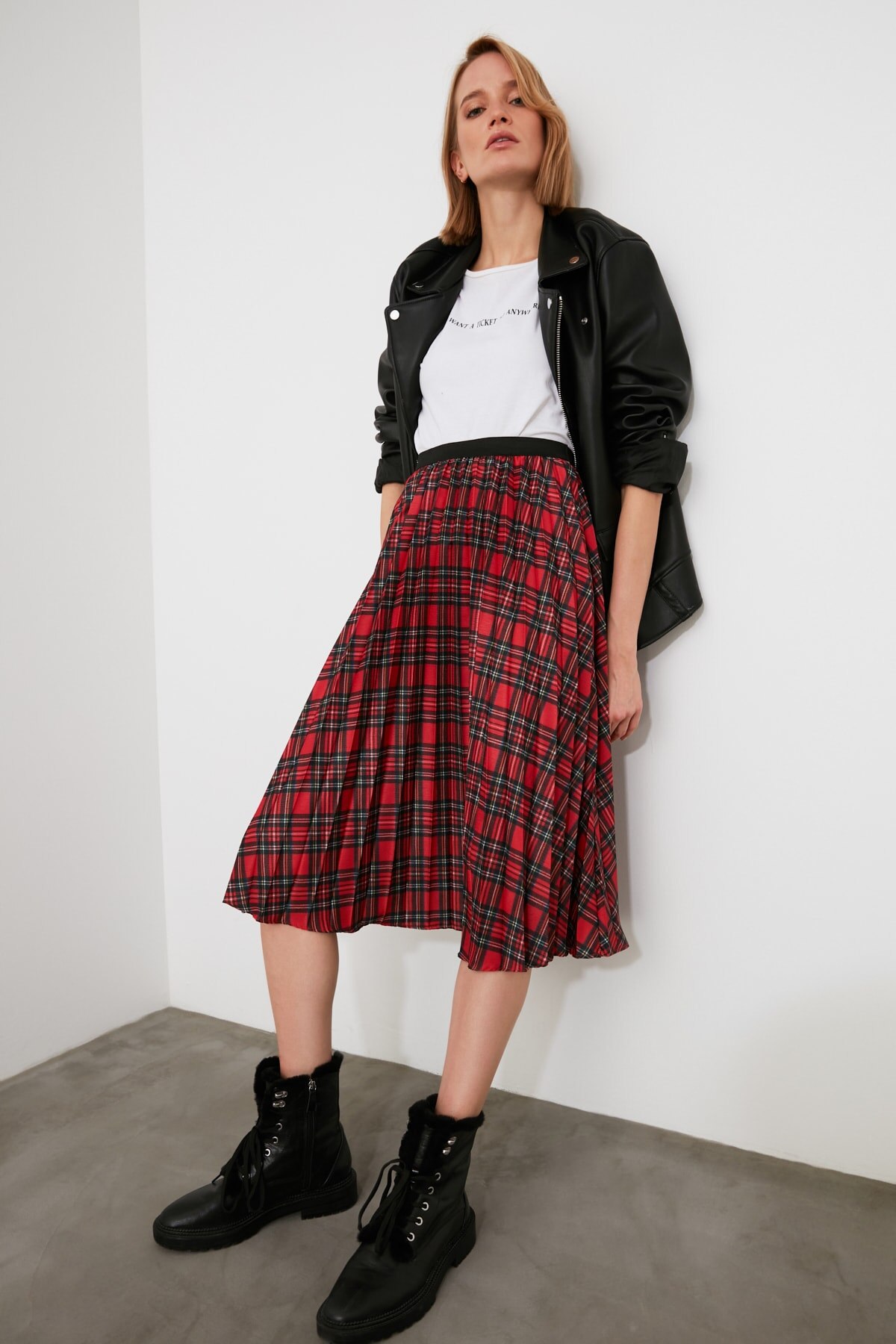 Trendyol Plaid Rok TWOAW21ET0532