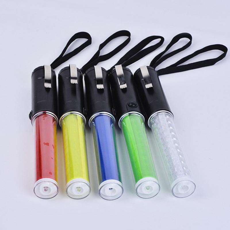 26cm Length Traffic Baton Light Multi-function Flashinglight Fluorescent LED Fire Safety Emergency Evacuation Flash light Baton