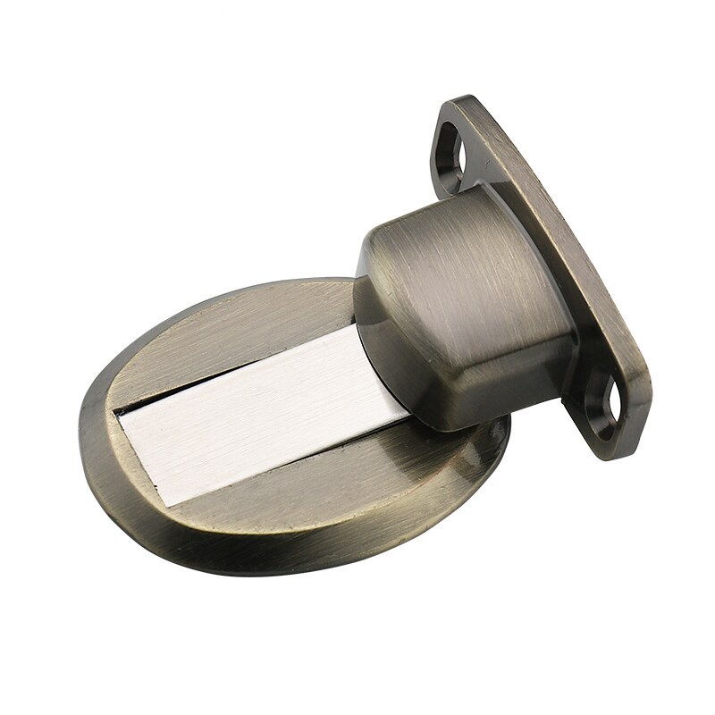 Powerful Magnetic Door Stopper Doorstop Wall Floor Mount Stainless Steel Safety Door Holder Stopper Home Hardware: square 3 green