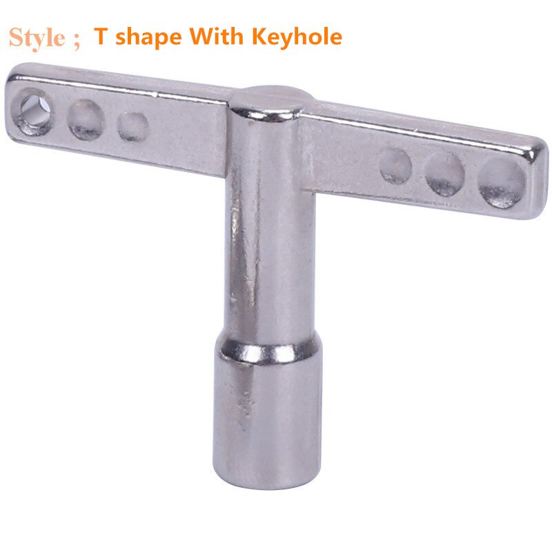 1pcs Rotation Quick Alloys Drum Regulator Key (With Keyhole optional ) Essential Tools For Drummers Wrench Set Accessories: T shape With Keyhole