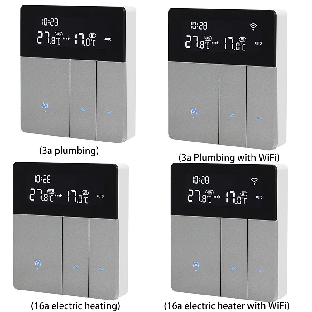 Tuya Programmable LCD Touch Screen WiFi Smart Thermostat 100-240V Remote Temperature Controller for Electric Floor Heating Water