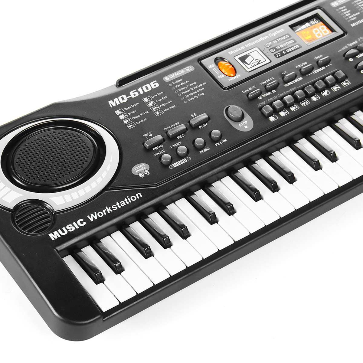61 Keys Electric Piano Keyboard With Microphone Digital Music Key Board Children Musical Instrument