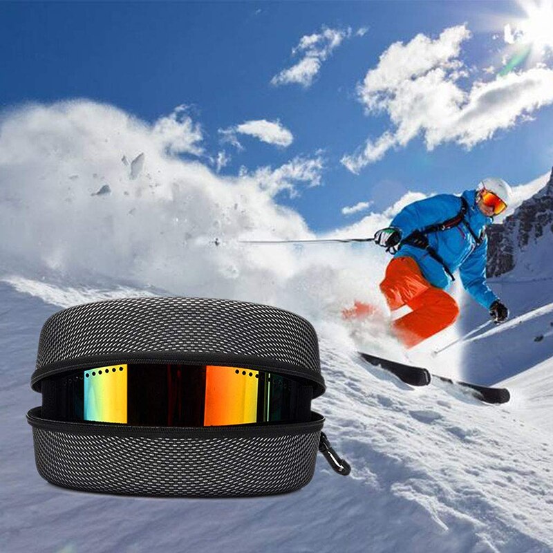 śnieg narty Eyewear EVA ochrona Obudowa Snowboard jazda na nartach okulary ochronne okulary słoneczne Niosąc Obudowa zamek błyskawiczny twardy muszla skrzynka narty okulary torba