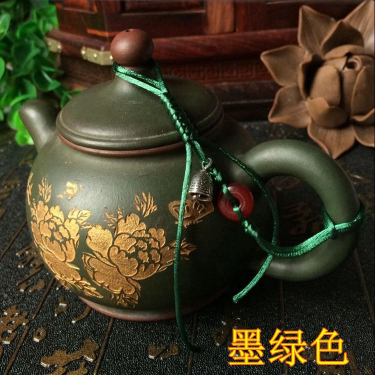 Natural Horns Diy Pot Lid Rope Tea Ceremony Teapot Cup: 2