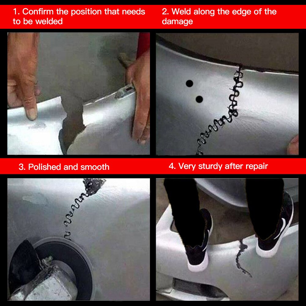 500/100 stk sveisestiftemaskin bil plastreparasjon standard pre cut wave stifter støtfanger karosseri reparasjoner maskin alle biler