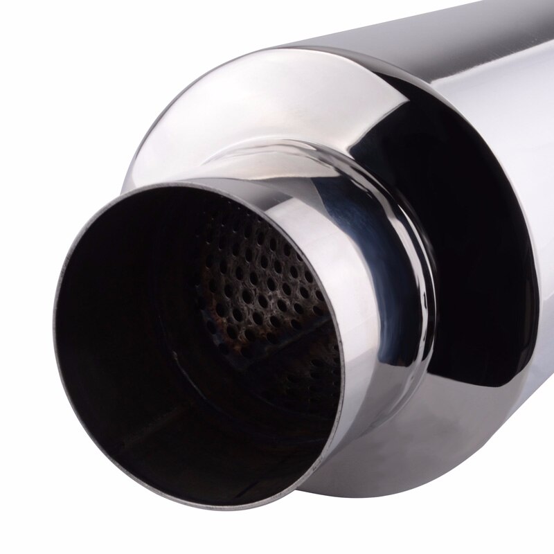 Speedwow universal 2.0 " 2.25 " 2.5 " 3.0 " pakokaasun äänenvaimennin ruostumaton teräs pakoputken äänenvaimennin auton resonaattorin pakoputki