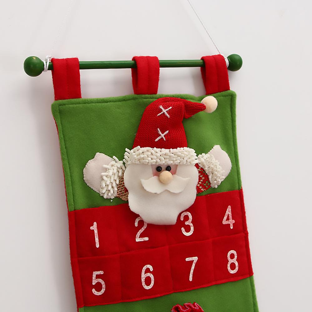 Jule-adventskalender glædelig jul indretning til hjemmet jule-adventskalender hængende væg jul godt år 20