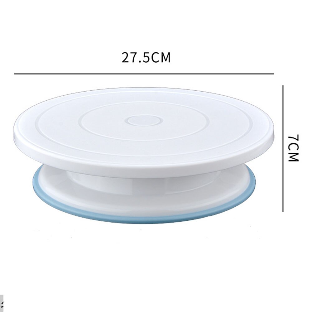 DIY Cake Turntable Baking Dishes Pastry Baking Tray Anti Slip Round Cake Stand Rotary Table Pan Cake Plate Rotating Turntable