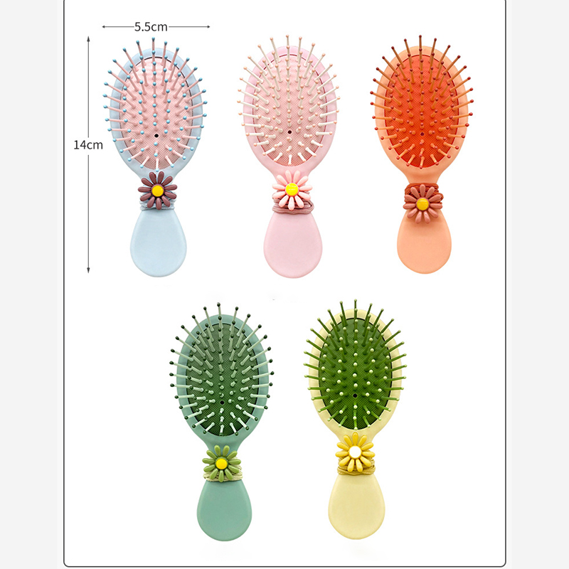 Ins Leuke Zachte Leuke Mini Luchtkussen Kam Kinderen Massage Kam Kappers Kam Daisy Hoofd Touw Kammen Voor kids