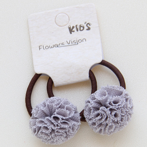 2 Stks/partij Bal Student Kleur Kralen Haar Touw Meisjes Haar Accessoires Paardenstaart Elastische Haar Band Haar Band: 11 gray