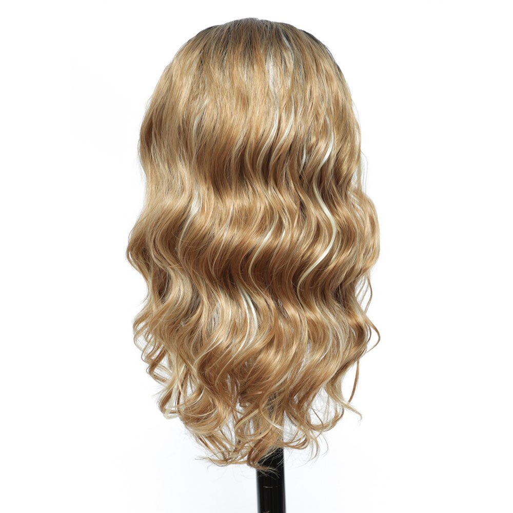 Ombre Headband Synthetic Hair Wigs Body Wave Glueless None Lace Front Wig Easy to Wear Wig for Black Women