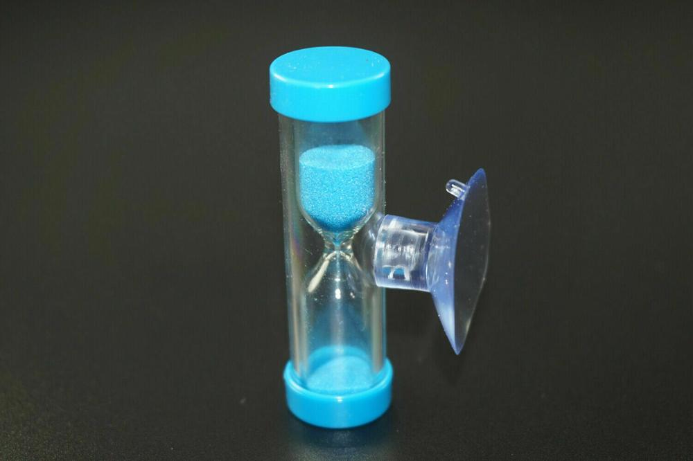 Sablier pour le brossage des dents, minuterie de douche avec ventouse, 2 pièces