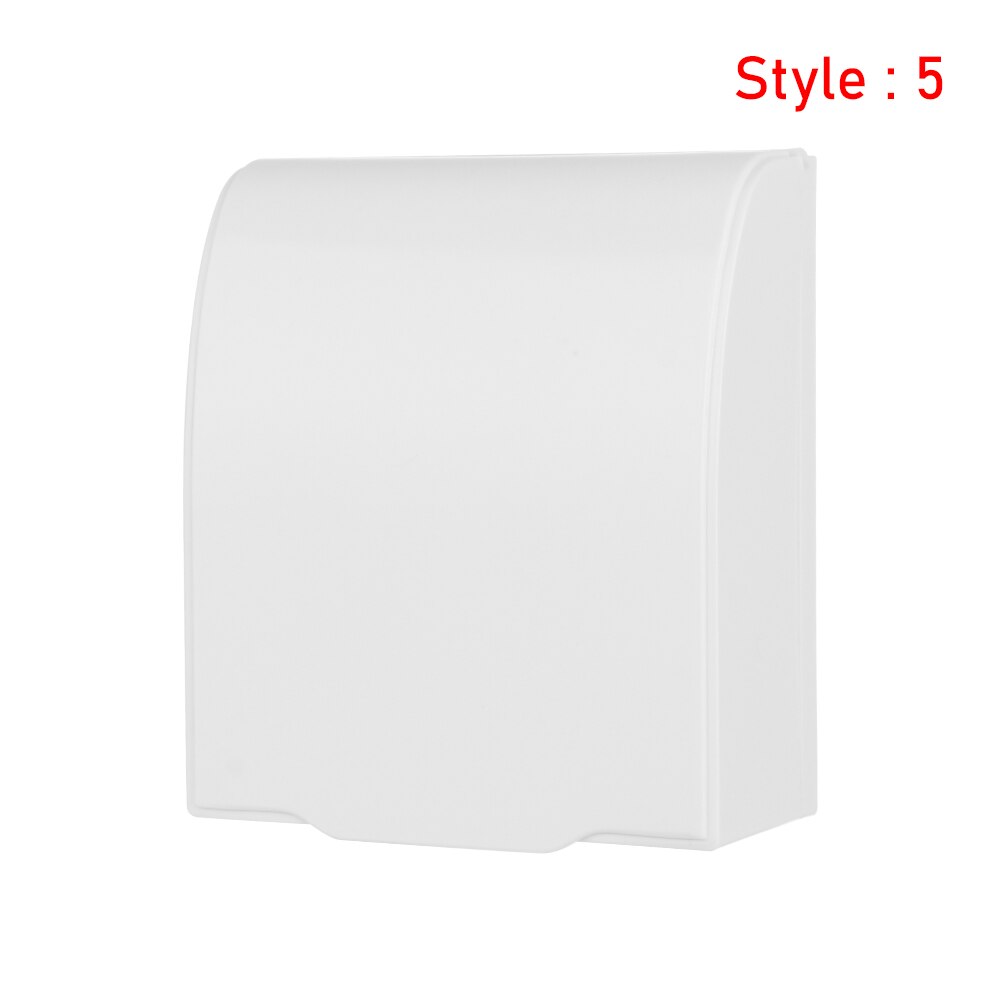 1PC 86 Typ Ochse Nagel-freies Kleber Einfügen Einfache Installation Wasserdichte Kasten Steckdose Wasserdichte Kasten Gremium Tafel schalter Schutz: Stil 5