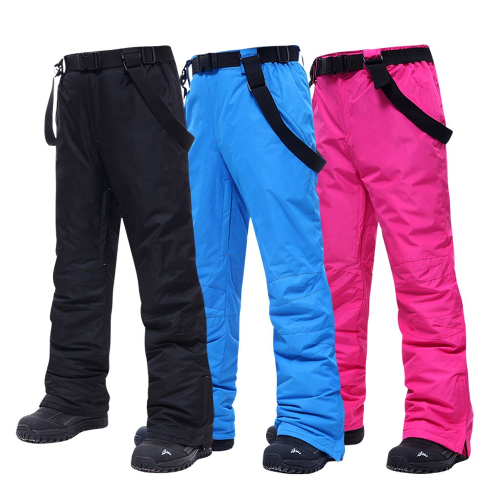 Outdoor -35 Degree Snow Pants Plus Size Elastic Waist Men Trousers Winter Skating Pants Skiing Outdoor Ski Pants for Women