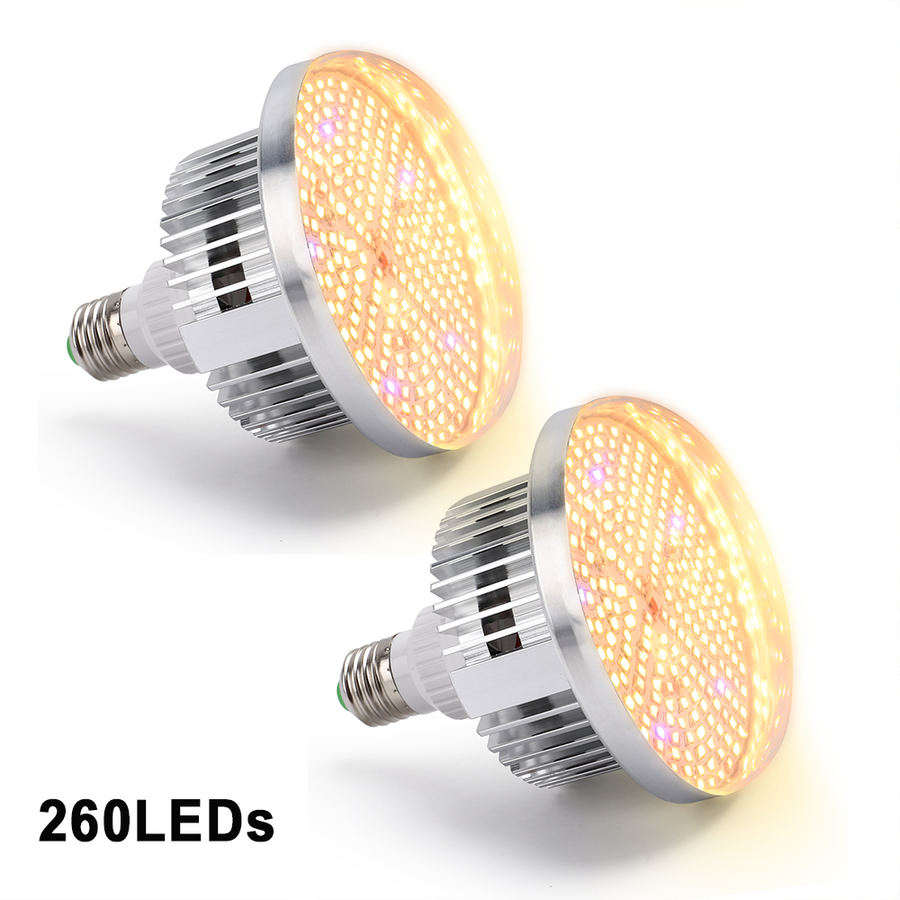 2Pack 150W LED Wachsen Licht Birne Volle Spektrum Fitolamp Anlage Wachsen Lampe E27 LED Beleuchtung für Blumen Pflanzen innen Wachsen Kasten: Gelb