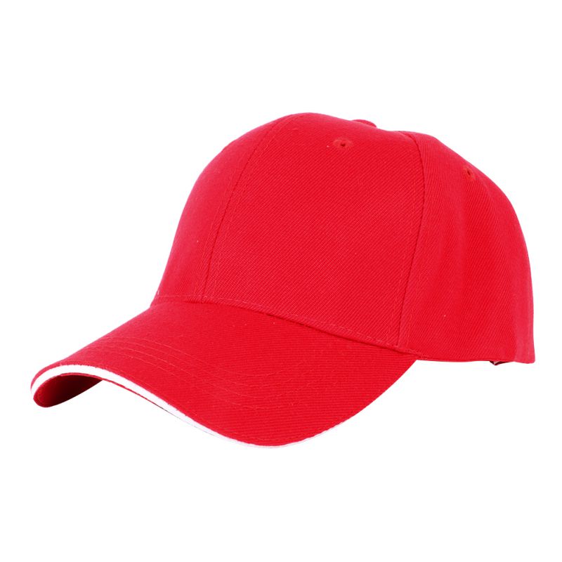 Men Women Blank Plain Baseball Cap Curved Sports Visor Sun Golf Hat Adjustable Sunmer Hat Sports Running Caps: Wine Red