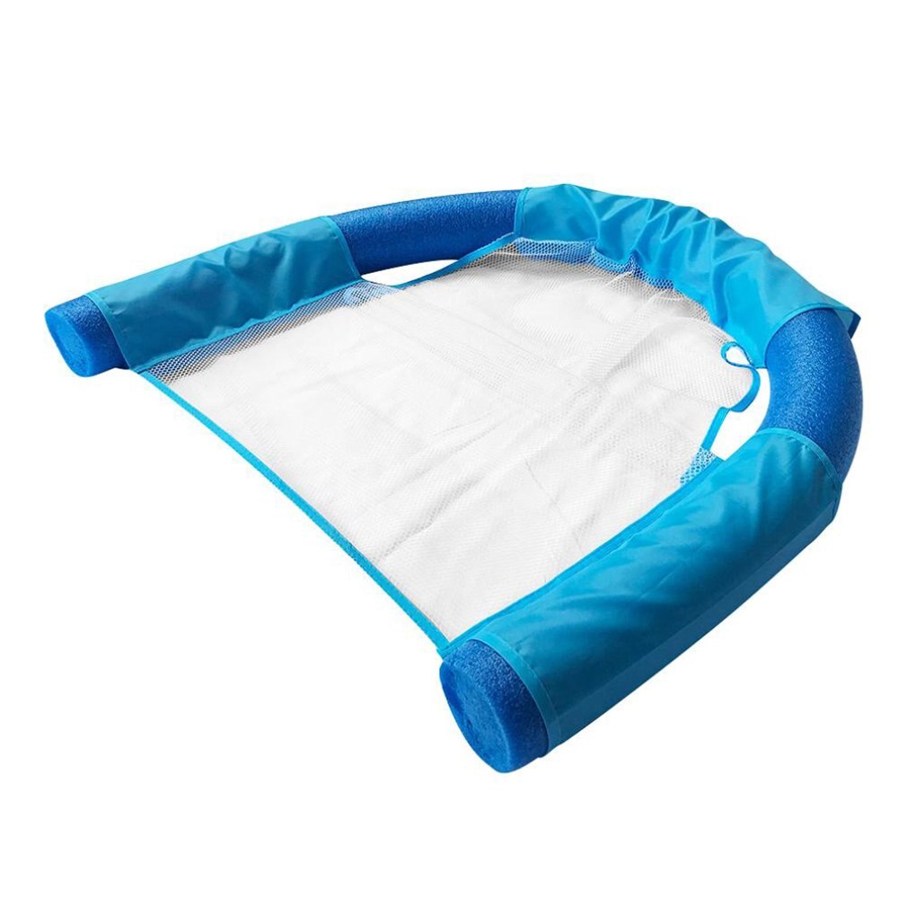 Svømning flydende stol pool barn voksen seng sæde vand flydering lys strand ring pool tilbehør: Blå / 7.5 x 150cm