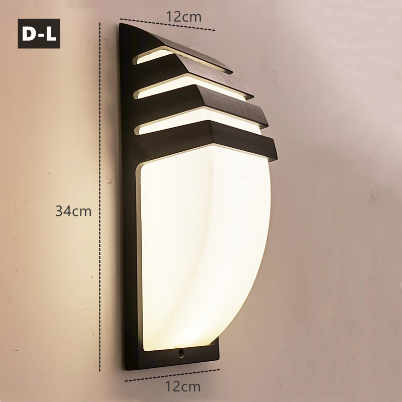 Lampada da parete a portato per esterni E27 IP65 lampada da portico da giardino in alluminio impermeabile 110V 220V apparecchio di illuminazione stradale applique per esterni: Rosso / 4W