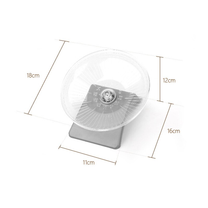 Hamster Throwing Disc Silent Wheel Small Animals Running Wheel Ideal Playground Pet Products Small Animal Toys with Stand