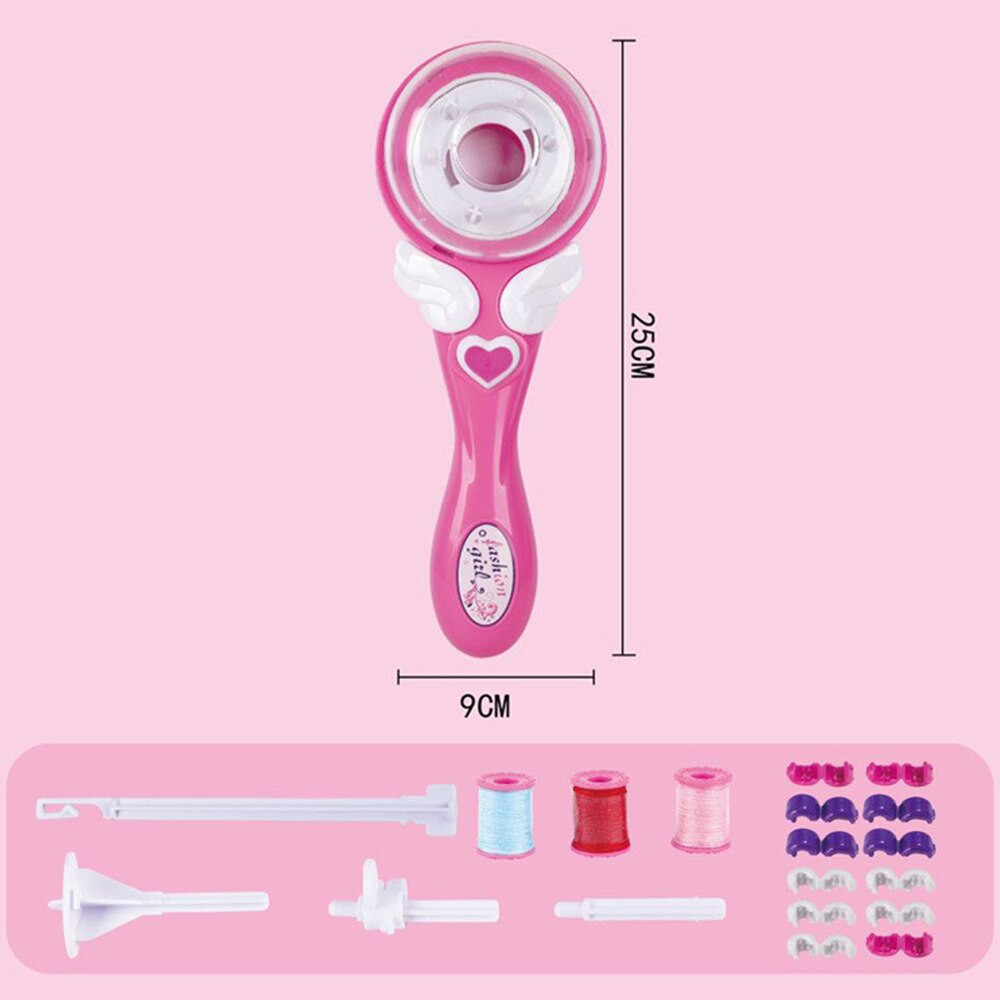 Girls Electric Automatic Hair Braid DIY Stylish Braiding Hairstyle Tool Twist Braider Machine Weave Roller Pretend Kids Toys: ordinary no box