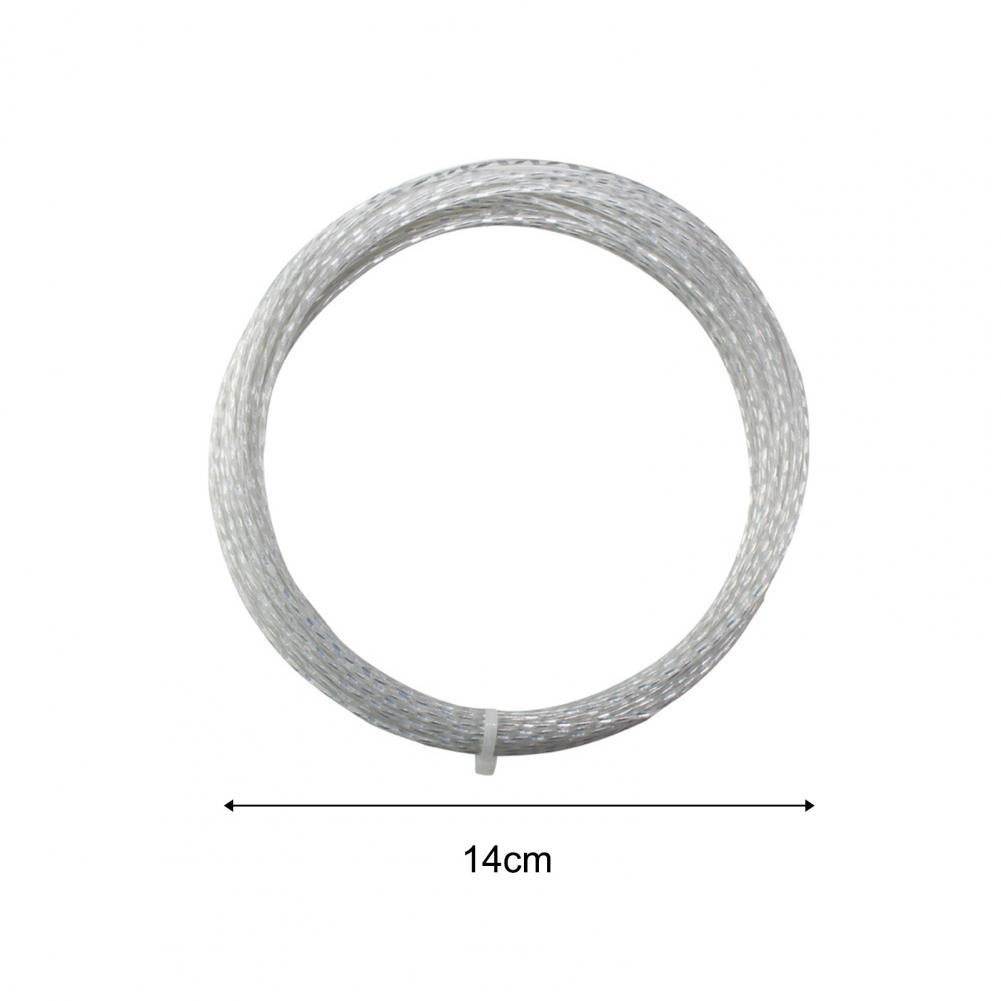 Cuerda de raqueta de tenis de alta elasticidad, 1,30 MM, alambre de titanio de nailon, cordón de cristal, multifilamento, accesorios para raqueta de tenis