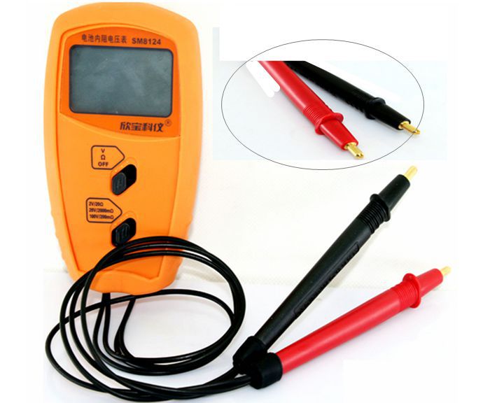 SANPO SM8124 battery internal resistance tester, voltmeter, portable battery meter.