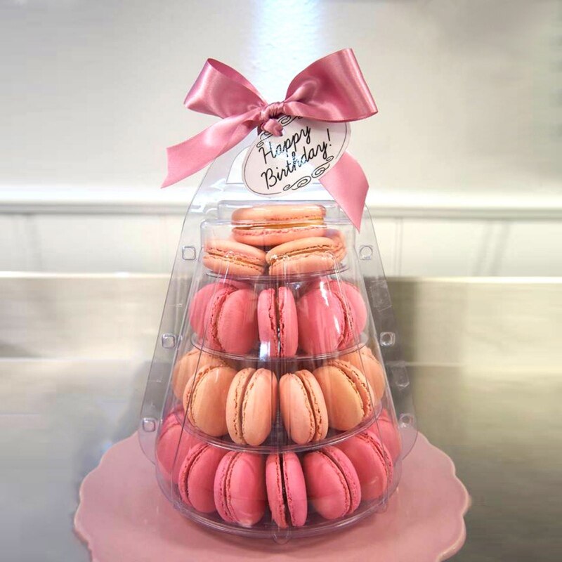 4/6 Tiers Macaron Display Stand Cupcake Tower Rack Cake Stands PVC Tray For Wedding Birthday Cake Decorating Tools Bakeware