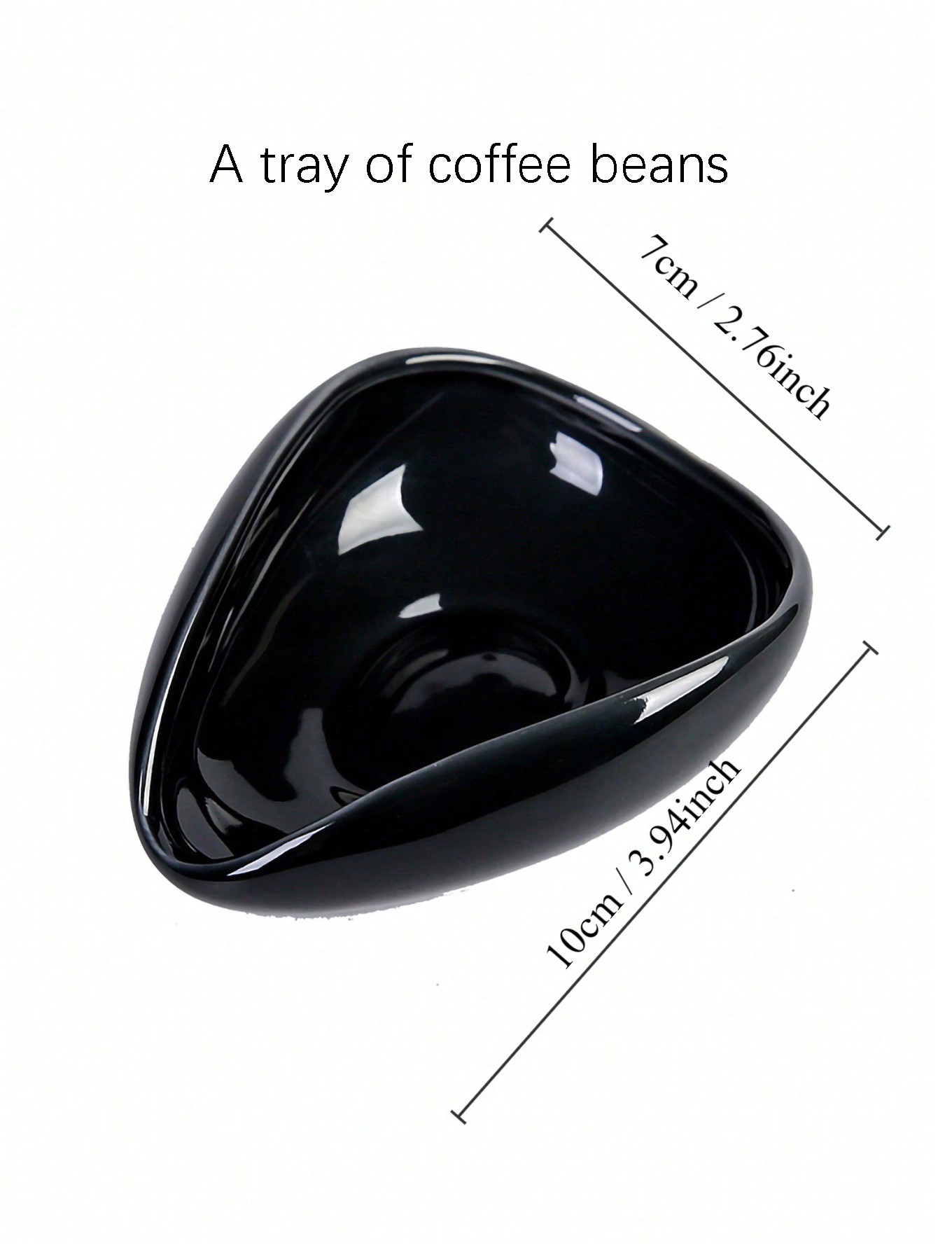1pcs Coffee Beans Dosing Measuring Tray Coffee Tea Leaves measuring spoon for coffee weighing plate White porcelain tea dispens: Light Grey