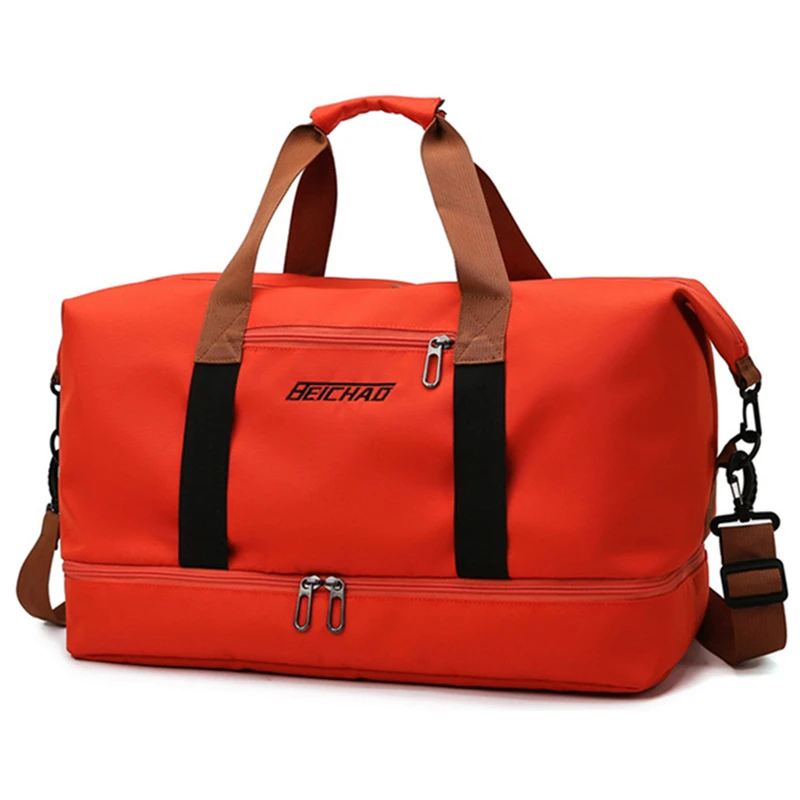 Reistas Heren Dames Handbagage met grote capaciteit Droog-nat Scheiding Sport Fitnesstas Reispakket voor korte afstanden: Licht Groen