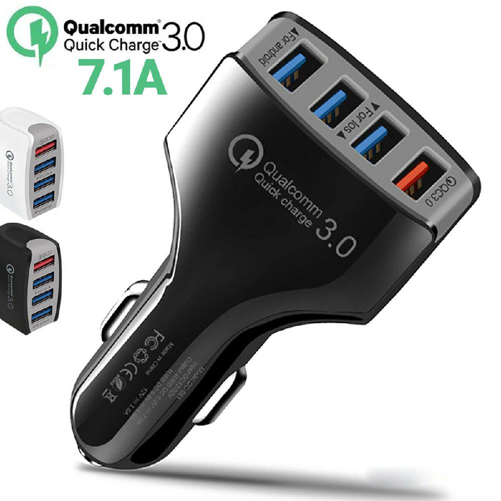 4 porte veloce QC 3.0 Tipo C USB-C Caricabatteria Da auto Cavo di Ricarica per Huawei P30 P20 pro per Samsung d30