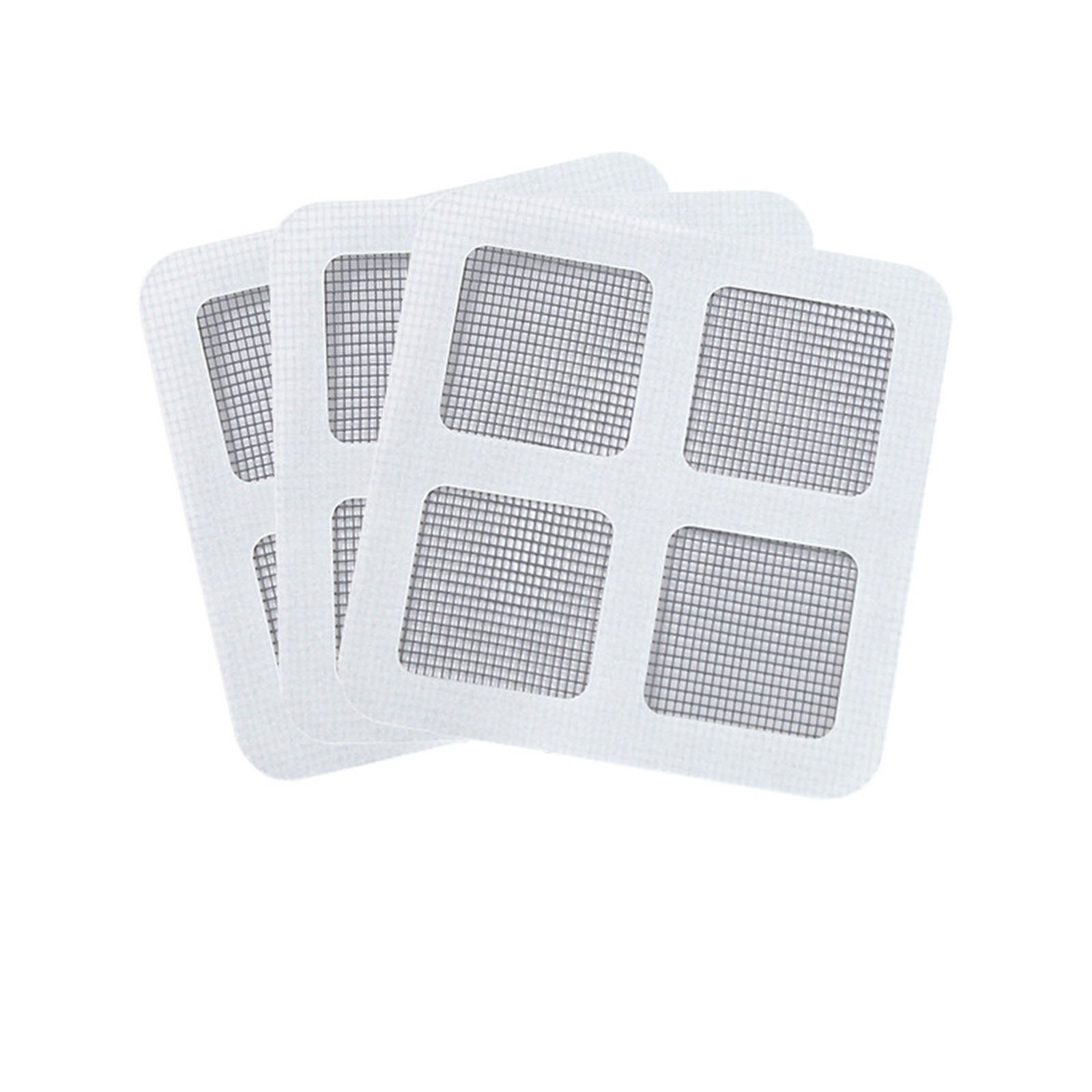 Mosquitera Simple autoadhesiva con Velcro para el hogar, pantalla de ventana de cifrado, Invisible, práctico, práctico, bricolaje, 1 unidad: 3Pcs