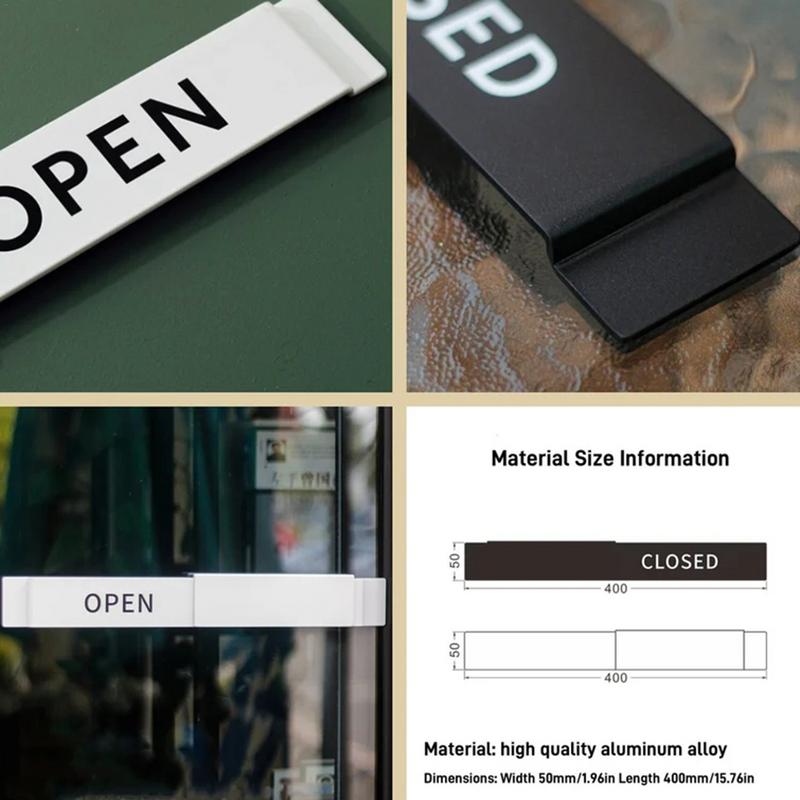 Open Closed Sign Open Signs Privacy Slide Door Indicator Slider Door Indicator Double Sided Visibility For Stores