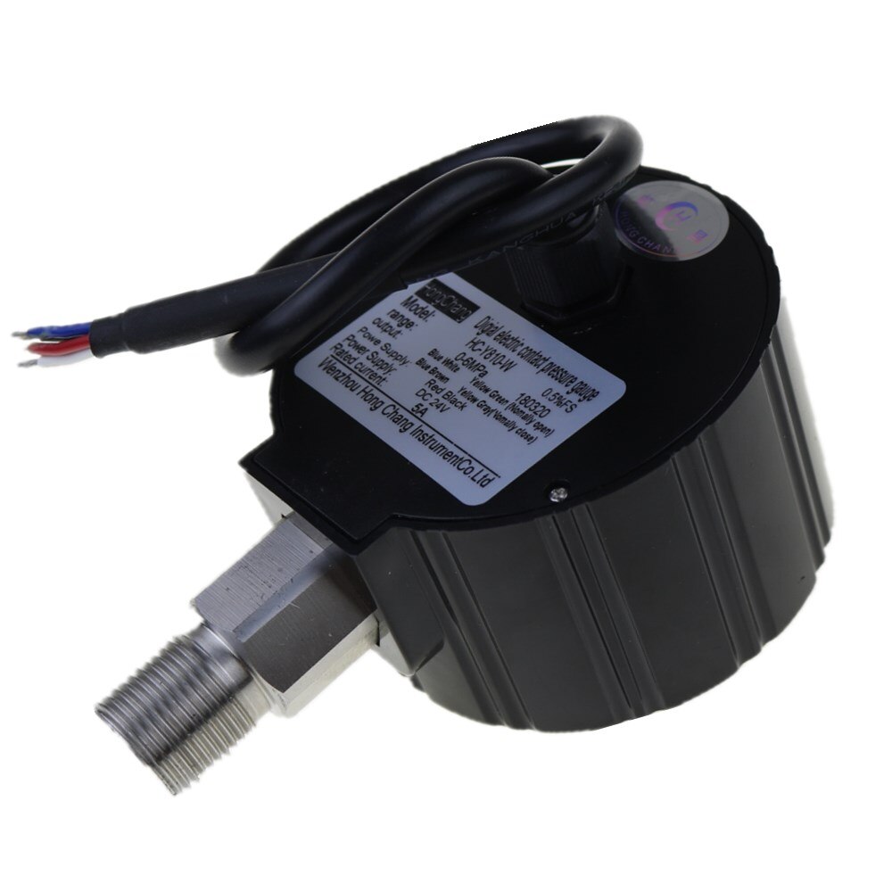 DC 24V M20 x 1.5 Air Compressor Pressure Switch Digital Pressure Gauge Relay output