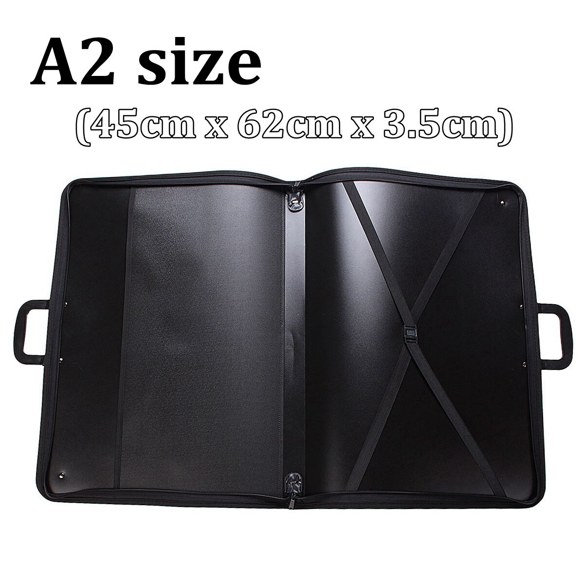 1pcs A2 A3 Vinyl Artist Portfolio Drawing Painting Storage File Folder Plastic Document Carry Case for Art Set Supplies: a2