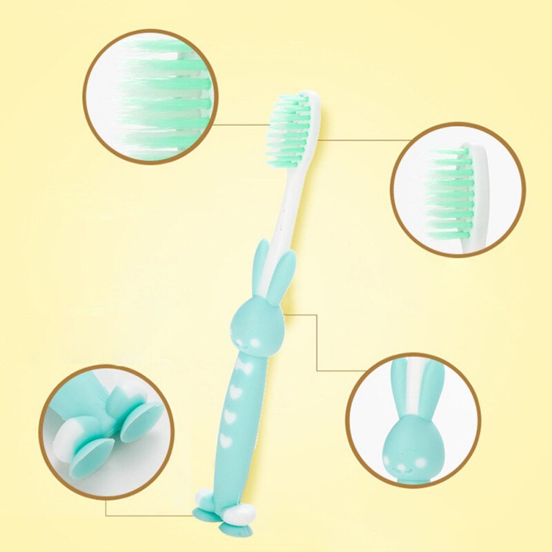 Baby Cartoon Dier Vorm Zachte Tandenborstel Kids Dental Oral Care Brush Tool Tandenborstels 3