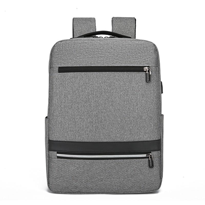 Nylon Mannelijke Rugzak 15.6 Inch Laptop Mannen Rugzakken Waterdicht Reizen Rugzak Schooltas Fo Tiener Jongens: Gray