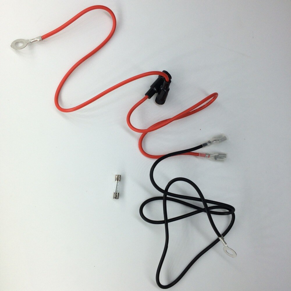 With 10A Fuse Holder 60cm Wire for Car USB Adapter Motorcycle Cigarette Lighter Fuse Tube Fuse Casing Power Wire Connector Cable