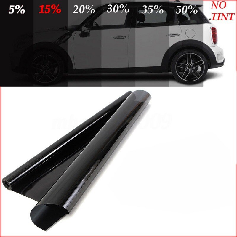 Dark Black Car Window Tint Film Roll Glass Cars Auto Solar Protection Summer For Car Side Window Glass