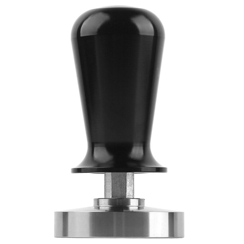 57.5mm Tamper Handmade Coffee Pressed Powder Hammer Espresso Maker Cafe Barista Tools Machine Accessories: Black