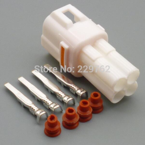 shhworldsea 4 Pin 2.2mm MT090 Sealed Motorcycle Connector Female Male Housing Automotive Wire Connector 6180-4771 6188-0004