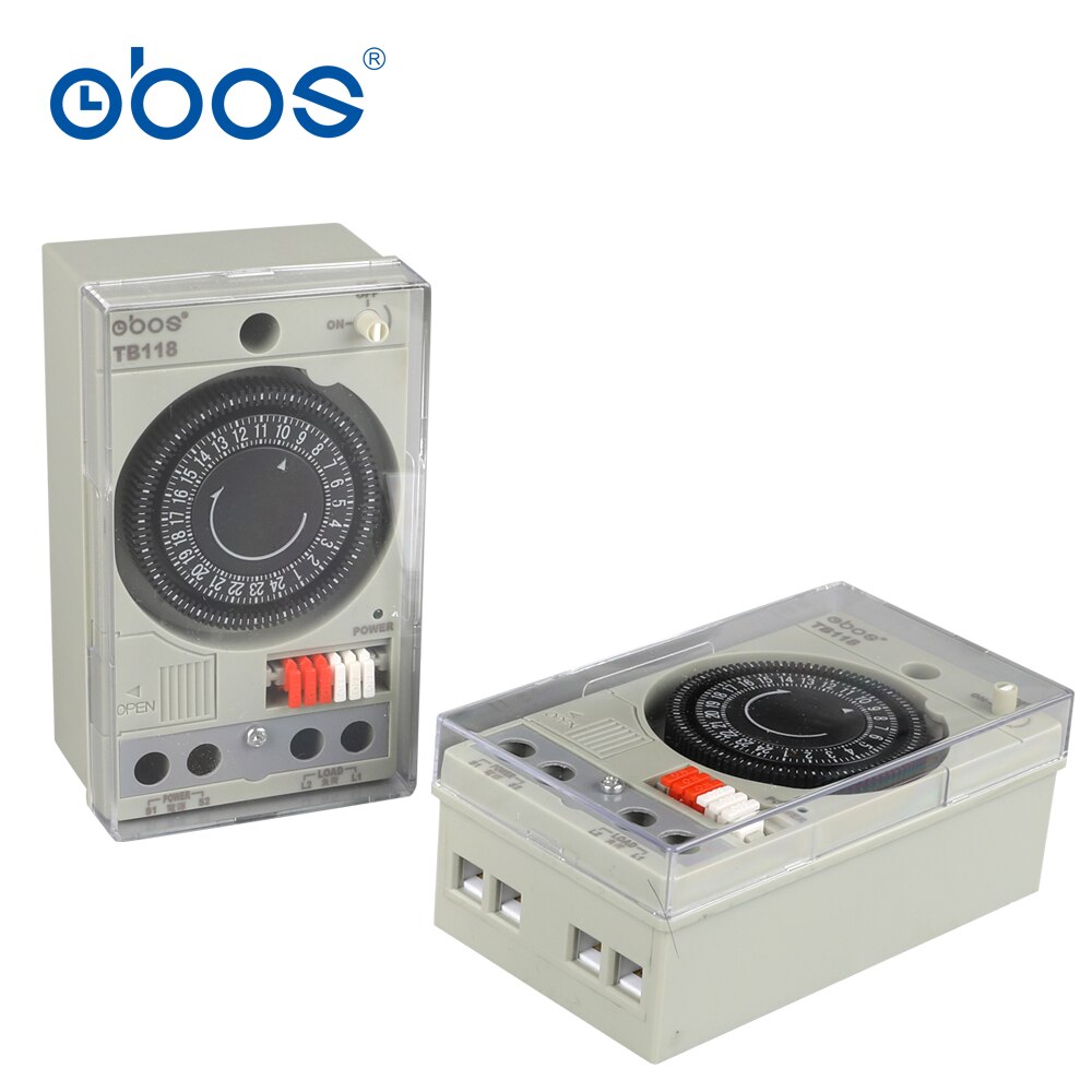 100-240V AC mechanical timer switch with 48 times turn on /off per day timing setting unit 30min