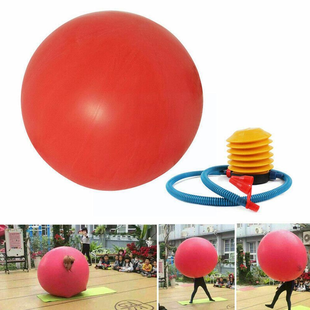Nieuw 72 Inch Latex Giants Menselijk Ei Ballon Ronde Klimin Spel Ballon Klimmen Grappig For A Ronde Ballon N4S7