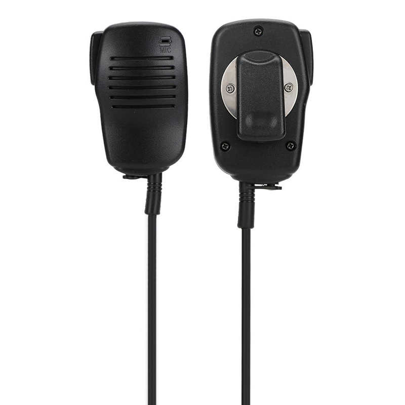 IC-A2 Handheld Mic Speaker Microphone for ICOM Two-way Radio 360 Degree Rotatable clip 3.5mm earpiece jack