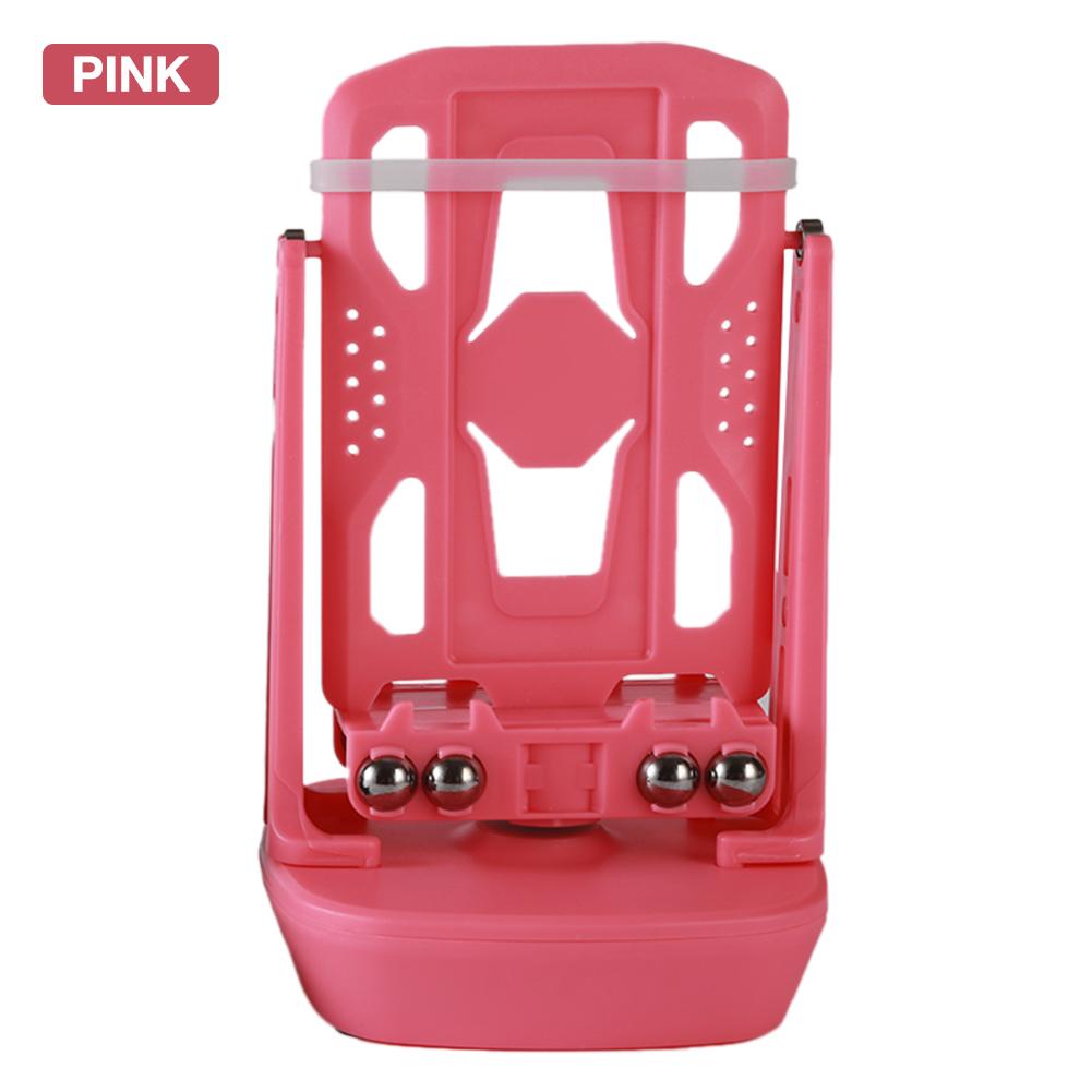 Escova de balanço automática para celular, kit seguro que conta os cabos usb: Pink