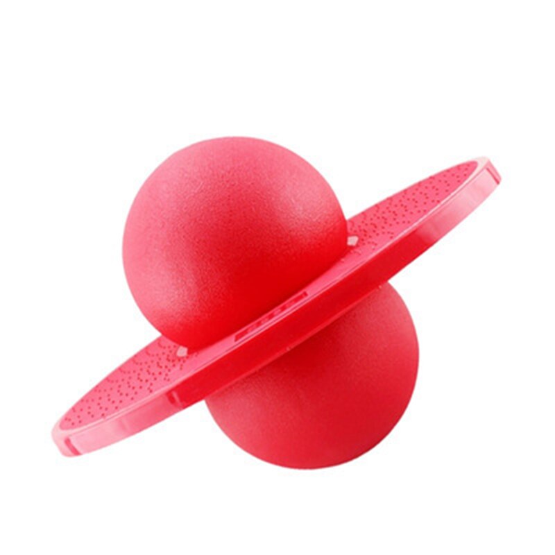 Newly Hopper Pogo Ball Balance Board Hop Bounce Jump Fitness Planet Jumping Toy S66: Red