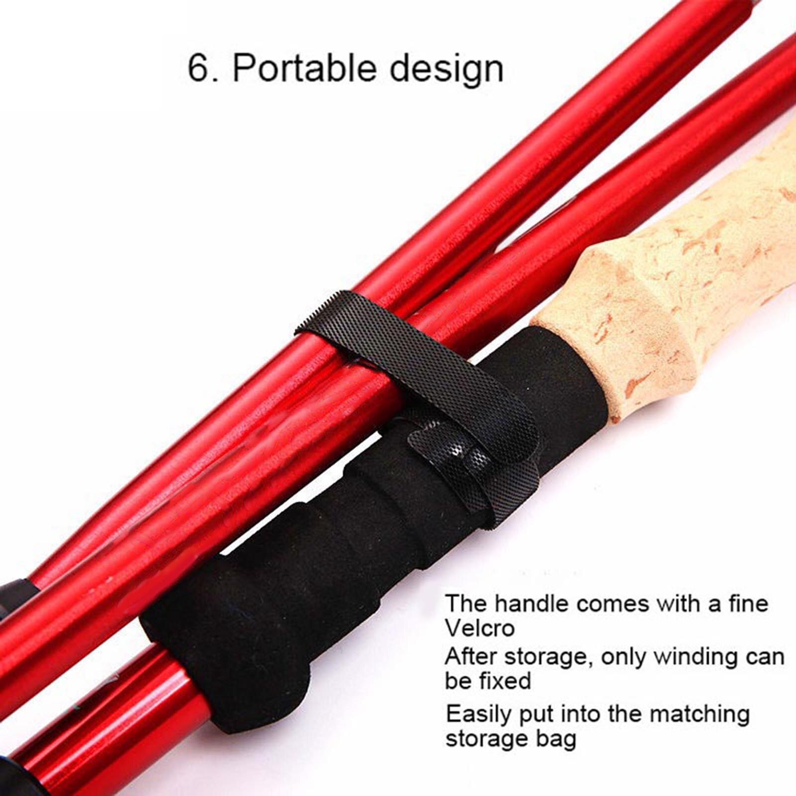 Anti Shock Walking Stick Trekking Poles Telescopic Fold Crutches Hiking Stick Crutch Elderly Metal Stick Walking Cane Outdoor