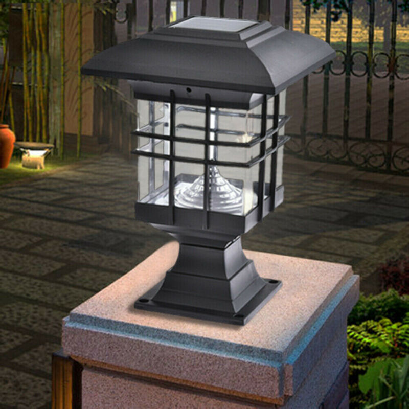 Udendørs hjem havehave vandtæt solsøjle lys premium post cap lampe