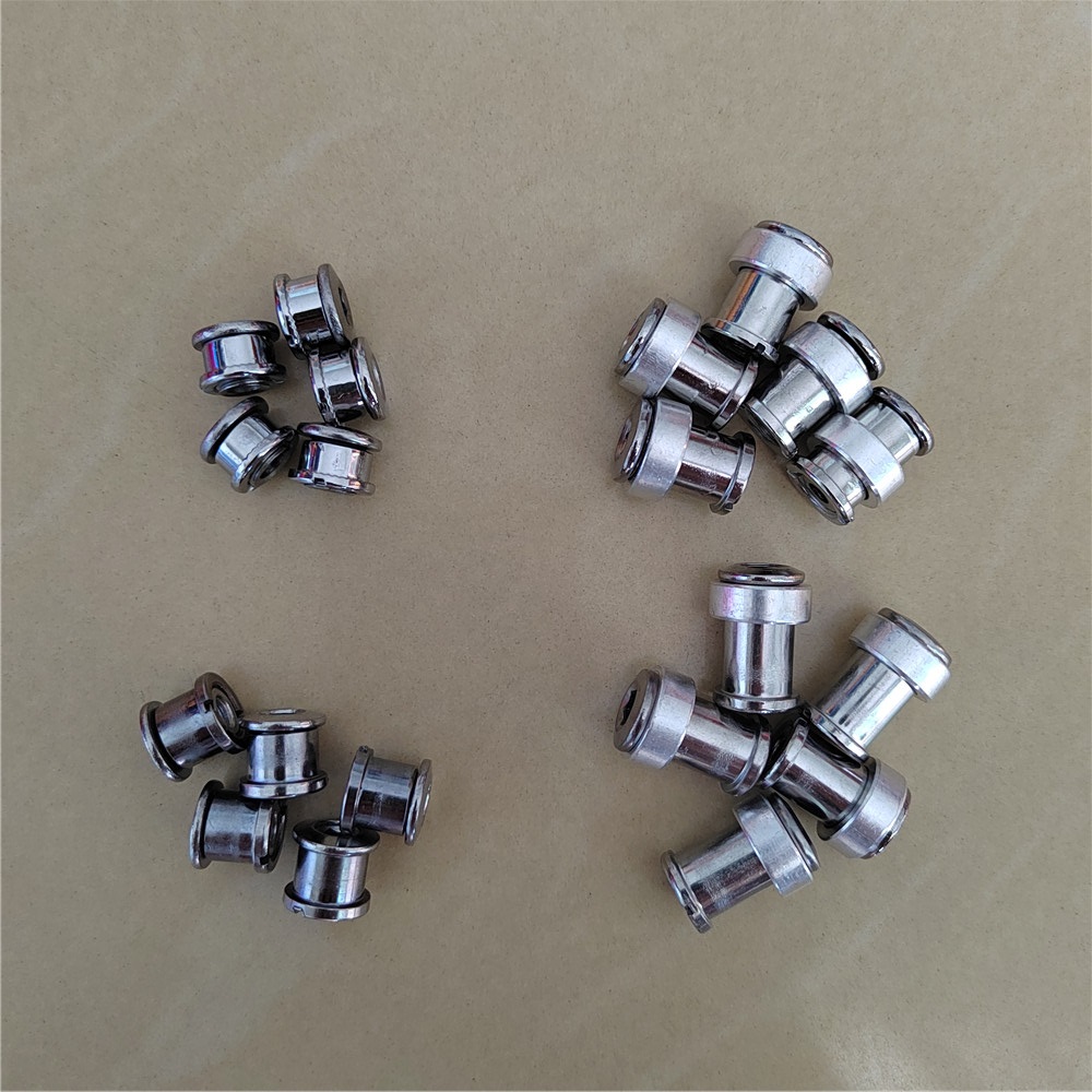 Tornillos de rueda de cadena de manivela MTB, tuerca de perno de disco fijo, plato, piezas de bicicleta de carretera, juego de bielas de reacondicionamiento de bicicleta plegable, monobloque de clavo de acero